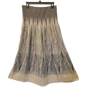 NWT Lapis Convertible Top Dress Or Skirt Taupe One Size Rayon/Polyester/Nylon